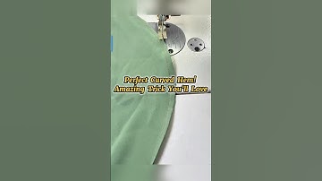Easy way to Sew curved hems