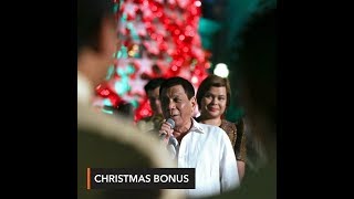 Not to be outdone by Sara, Duterte raises Malacañang Christmas bonus