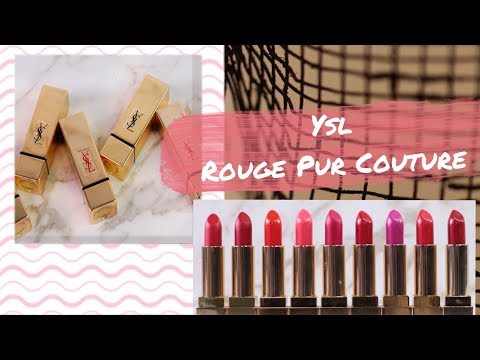SWATCH+REVIEW⎮ YSL ROUGE PUR COUTURE ⎮PhuongNguyenPretty