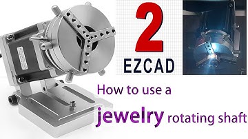 How to use a jewelry rotating shaft with Marking machine#marking machine#rotary axis#ring mark