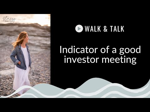 Indicator of a good investor meeting