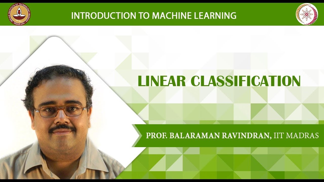 Week 3 Lecture 15 Linear Classification - YouTube