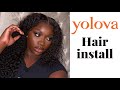 How to install lace frontal quick and easy | ft Yolova Hair