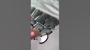 SISER METALLIC PUFF VINYL 🩶🩶 #siser #htv #siserna