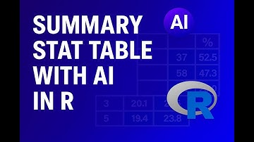 R Programming with AI: Creating Summary Statistics Tables in R