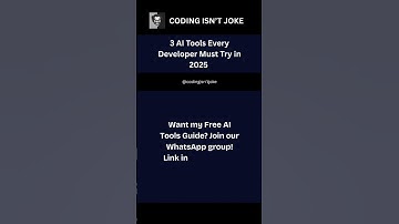 3 AI Tools to Boost Your Coding in 2025 🤖 | Free AI Guide 🎁