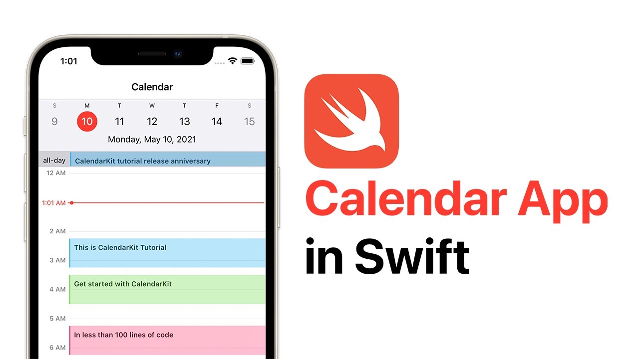 Create iOS Calendar app in Swift with CalendarKit (Tutorial) - YouTube