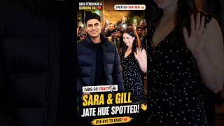 😱 Sara Tendulkar Aur Shubman Gill Ko Dekhte Hi Fans Ne Nikale Phones! 📱❤️#shorts