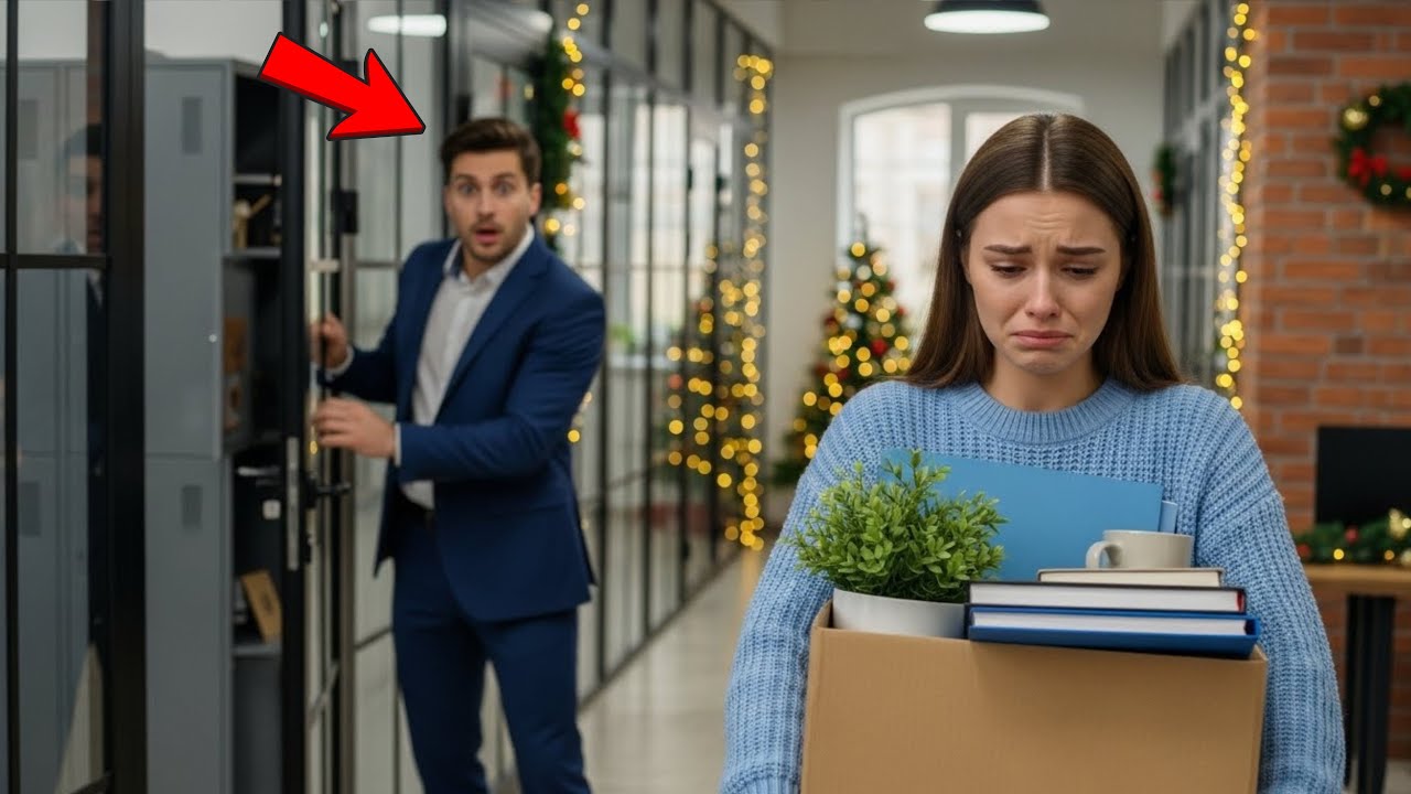 Despidieron A Una Chica Tímida En Víspera De Navidad — Lo Que Halló El CEO En Su Armario Lo Impactó.