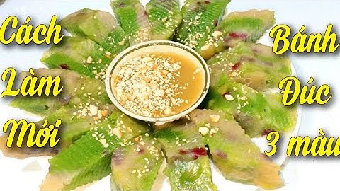 BÁNH ĐÚC GÂN/Cách làm BÁNH ĐÚC GÂN LÁ DỨA 3 Màu Dai Giòn Sần Sật thơm Béo đậm đà hương vị Bánh Quê.