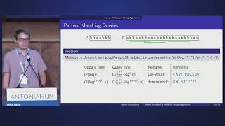 Recent advances in dynamic string algorithms by Tomasz Kociumaka