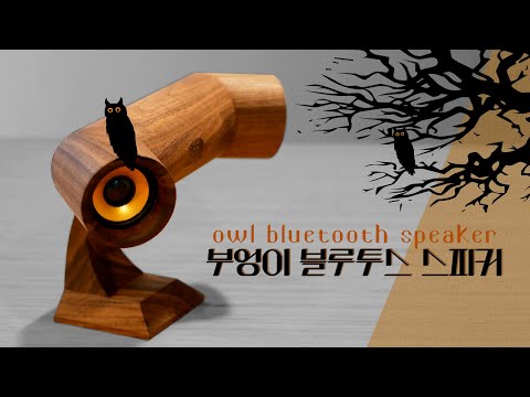 [HL]부엉이 블루투스 스피커 [Owl Bluetooth Speaker] Amazing leehyun machine 목공기계 woodwork[Eng Sub]