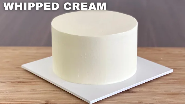 How to Cover a Cake with Whipped Cream | How to frost a cake smoothly with Whipped Cream Frosting