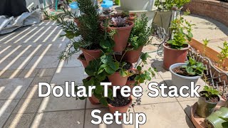 Setting Up the Dollar Tree Stacking Planter – Everything You Need to Know!