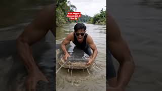 niat mau mancing lele,malah jadi santapan lele raksasa😱#wildlife  #fishing #lele #indonesia