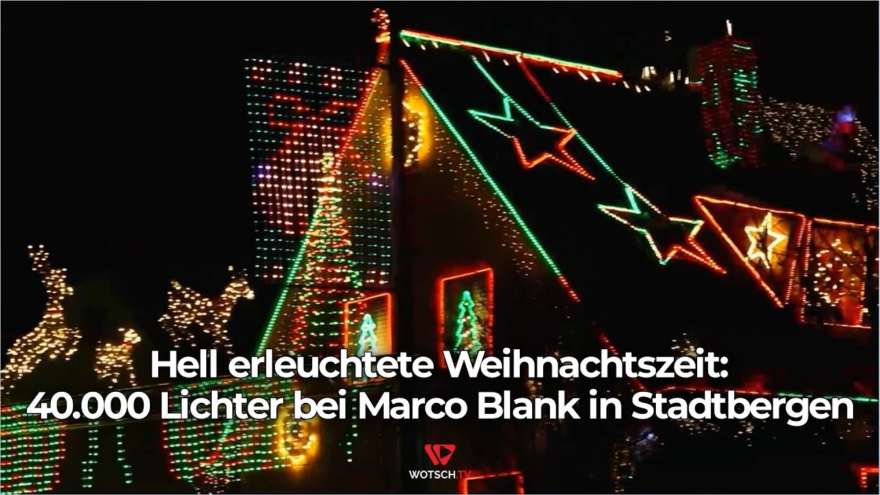 Hell erleuchtete Weihnachtszeit: 40.000 Lichter bei Marco Blank in Stadtbergen
