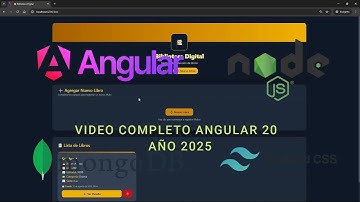 [VIDEO COMPLETO] - Full-Stack desde cero, aprende con angular 20, nodejs, mongodb, Ed. 2025