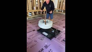 Come install radiant heating in a garage with us! #shorts #uponor