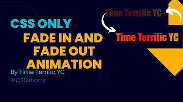 CSS shorts!!! - CSS only Fade in and Fade out animation #CSS tutorials #shorts