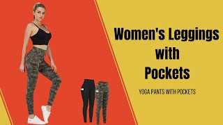 Women Fashion 2021 Womens Leggings With Pockets - High Waist Yoga Pants
