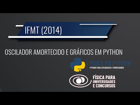 IFMT (2014) - Oscilador Amortecido - Python com numpy e mapplotlib