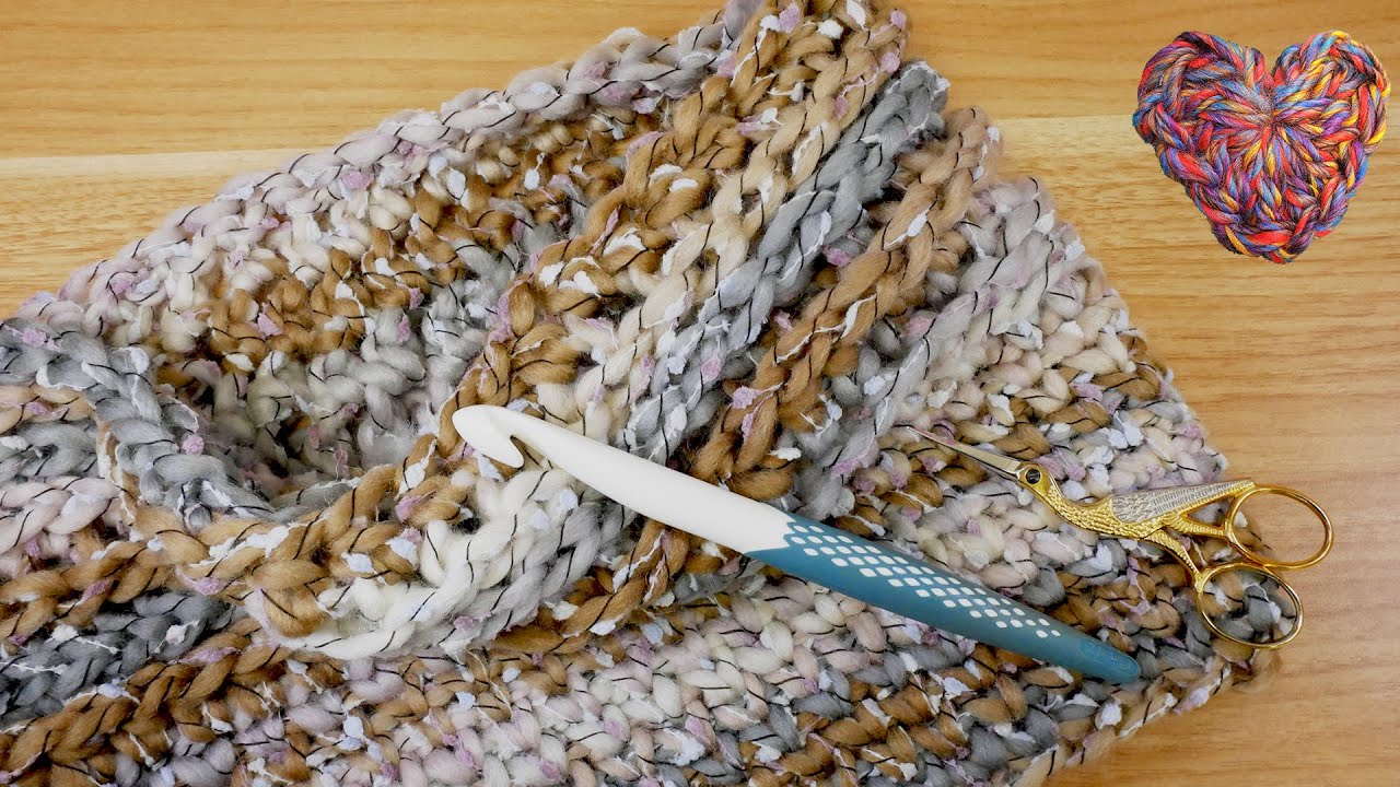 Häkeln | Loop Schal im Stick Look Häkeln | Kuschel Schal für den Winter