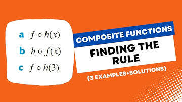 Find the Rule of a Composite Function (3 Basic Examples + Solutions) | VCE Maths Methods