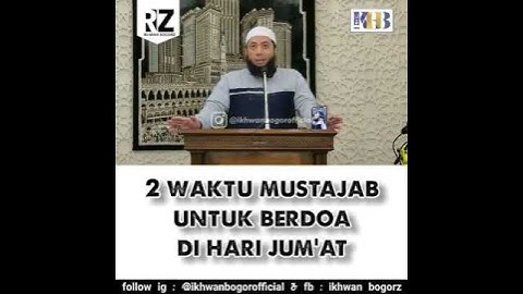 2 Waktu Mustajab Untuk Berdoa Di Hari Jum
