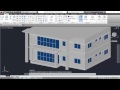 3D House Model Part-7 Autocad Basic 2D &amp; 3D Bangla Tutorials Plan (অটোক্যাড বাংলা)