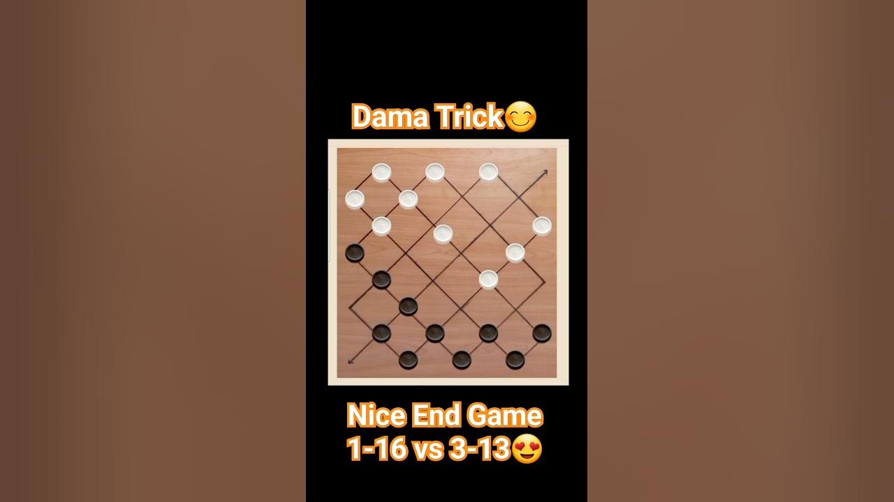 Dama ( how to defense and counter move of 1-16 part1)wow😲😲 