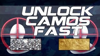 Black Ops 2 Unlock Camos FAST - How to get Camos Fast on Black Ops 2 - Diamond Camo - Gold Camo