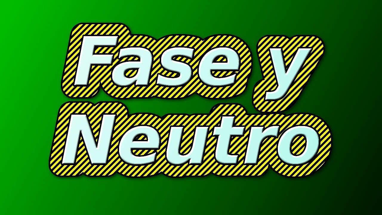 Fase y neutro BIEN EXPLICADO redes trifásicas YouTube