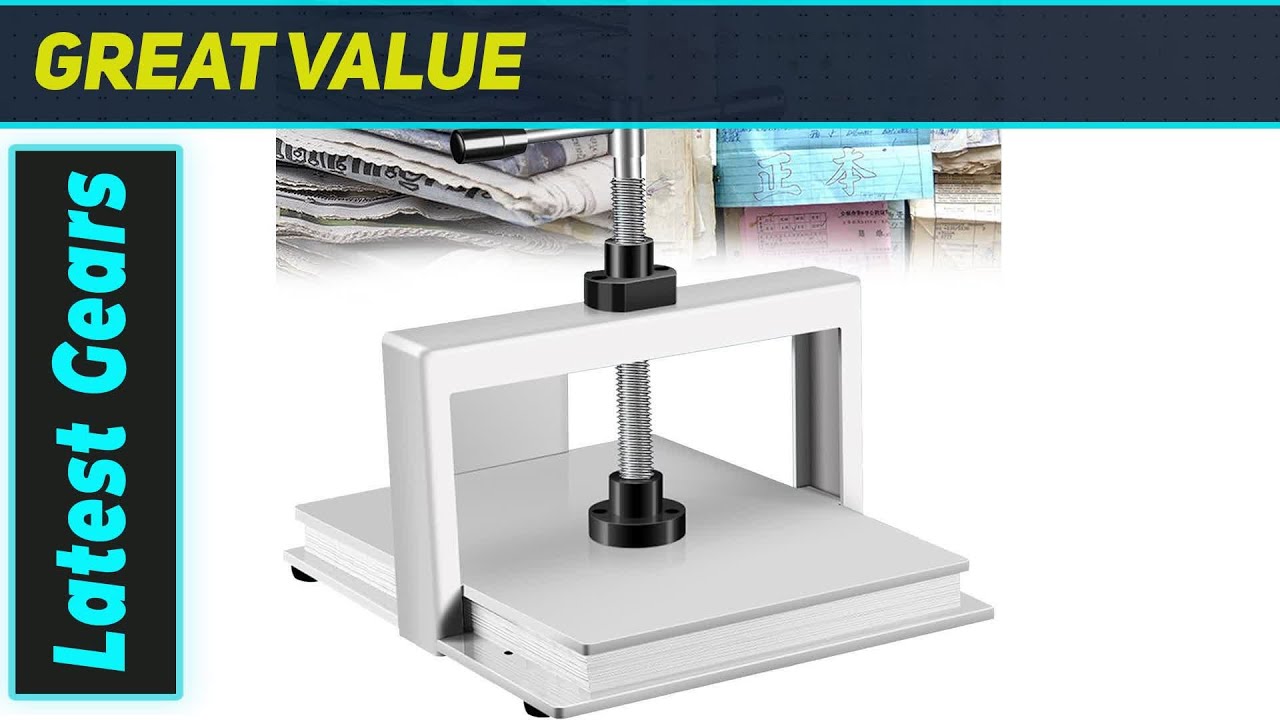 Ultimate A3 Manual Paper Flattening Machine for Books & Documents - YouTube