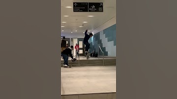 Perfect kickflip down 3 stair before the kick out