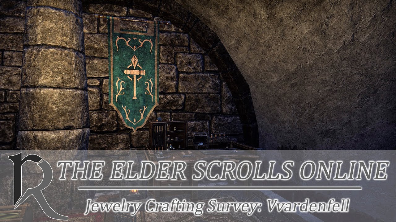 ESO. Jewelry Crafting Survey Vvardenfell YouTube