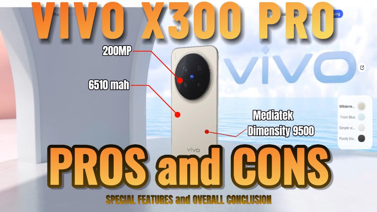 vivo X300 Pro | PROS and CONS