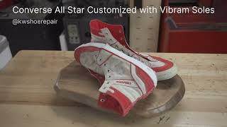 Converse All Stars Customized with Vibram Soles