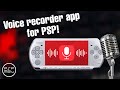 Audio recorder app for psp