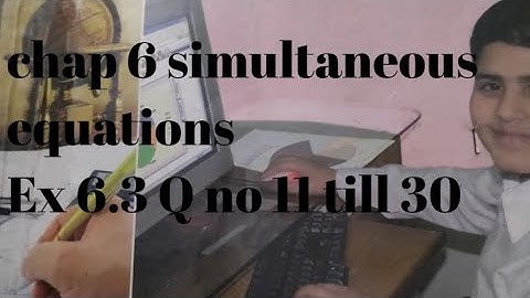 class 8 maths chap simultaneous equation ex 6.3