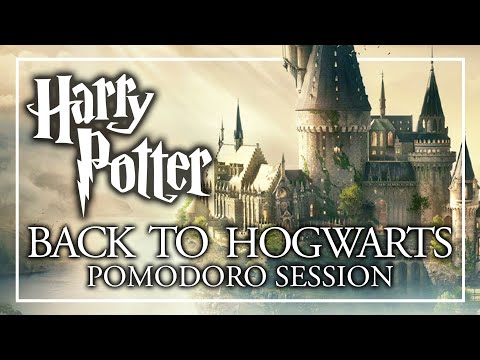 BACK TO HOGWARTS! Full Journey - Harry Potter Pomodoro Session - Harry Potter ASMR #BacktoHogwarts