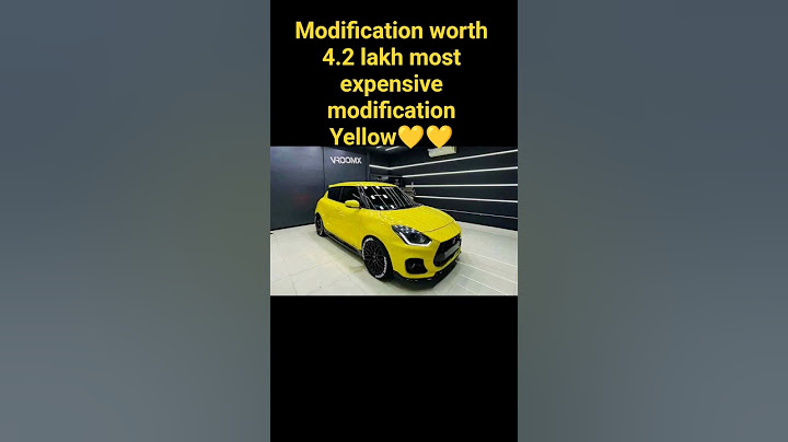 modification worth 4.2 lakh most expensive modification yellow💛💛 #car #editz #car #yellow #swift