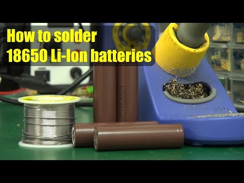 تصویری: چگونه باتری های Li-ion 18650 را لحیم کنیم؟