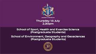 Graduation 2022: Postgrad Sport, Health and Exercise Science, Environment, Geography and Geosciences