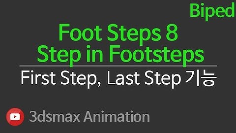 3dsMax Biped Foot Steps8 FL Step in Create Multiple Footsteps