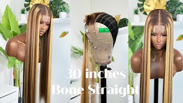 HOW TO DO A 2X6 KIM K CLOSURE BONE STRAIGHT WIG TUTORIAL | Omoni Got Curls