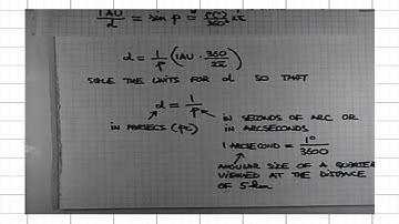 ASTR 1P01 CLIP 88 Distances To Nearby Stars; Stellar Parallax, The Parsec