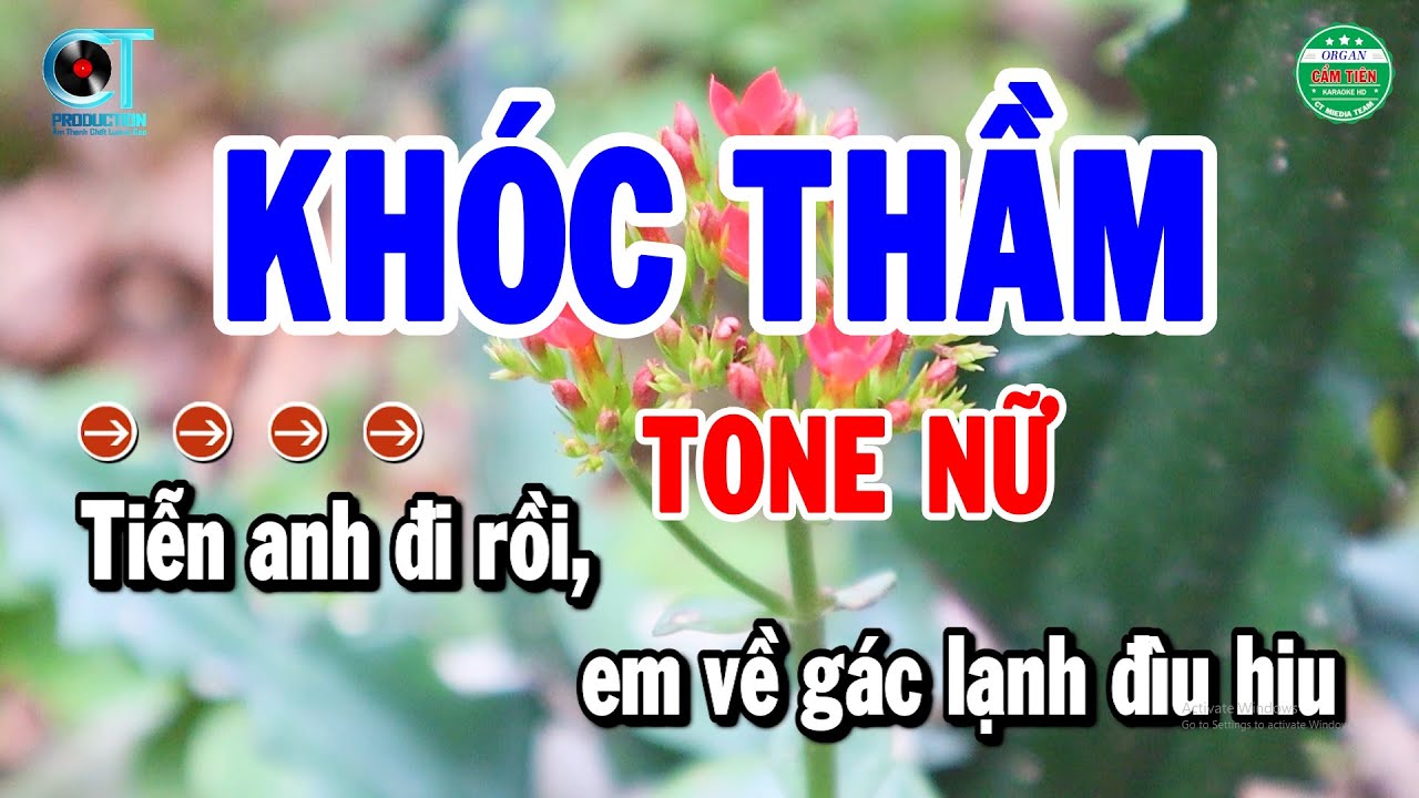 Karaoke Khóc Thầm Tone Nữ Nhạc Sống Beat Chuẩn Nhất 2024 | Cẩm Tiên Organ