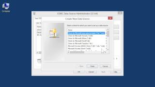 Windows 8   Desktop Version Add a New User Data Source