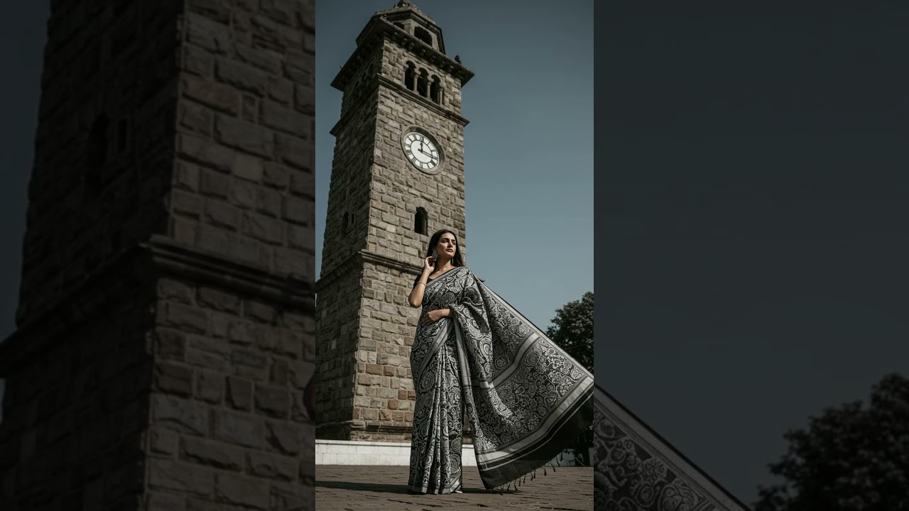 [8K] Anagha Indian AI Look book model , Kalankari, Madhubani, Bandhani fusion]