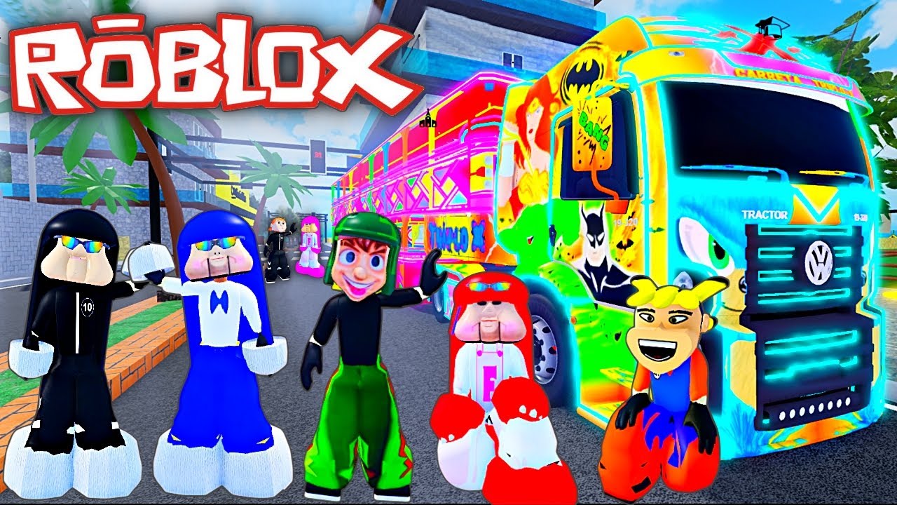 Carreta furacão Fofão e todos os seus Amigos Dançando no Roblox jogo da carreta da alegria